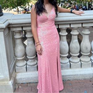 Sherri Hill Pink Prom Dress